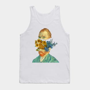 Van Gogh surreal Head, History Painting, Sunflowers Art, Irises Art, Tank Top